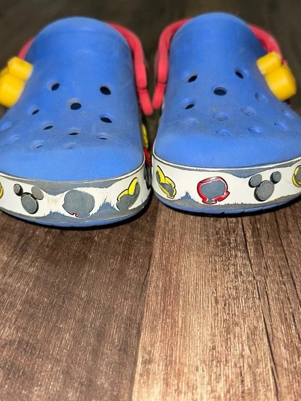 Kids Blue and Red Clog Sandals with Character Trim